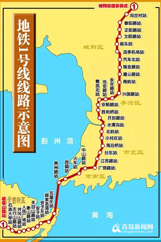 青島西海岸將建5條地鐵 1號線西海岸設站11個 山東新聞 煙臺新聞網 膠東在線 國家批準的重點新聞網站